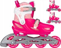 ROLKO-WROTKI REGULOWANE DLA DZIECI 3W1 ROLKI WROTKI NIJDAM 25-28