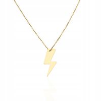 NASZYJNIK ZŁOTY 925 PIORUN BŁYSKAWICA