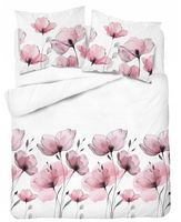 Pościel bawełniana 160x200cm MAKI RÓŻOWE