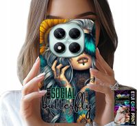 ETUI DO XIAOMI NOTE 14 PRO 5G - ANTI SOCIAL, BUTTERFLY, MOTYLEK, KOBIECE