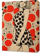 Obraz 50x70cm Czerwone Kropki