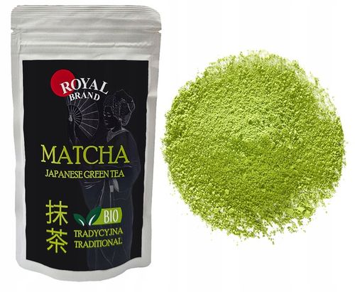Royal Matcha Japońska Bio Zielona Herbata 100g Herbata w Proszku Shizuoka na Arena.pl