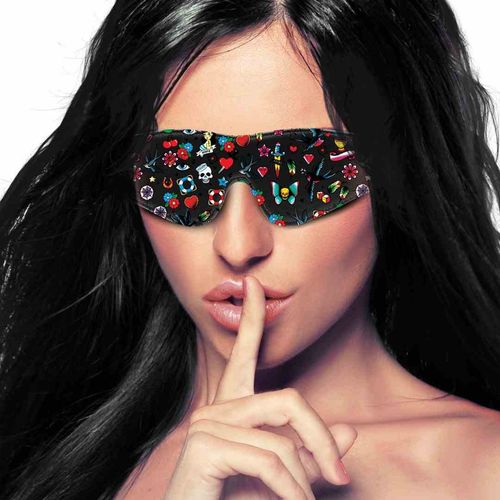 Maska Na Oczy Ouch Tatuaż Czarny na Arena.pl