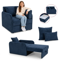 Łóżko dziecięce sofa kanapa granatowy welur sztruks Denis 3B Family Meble