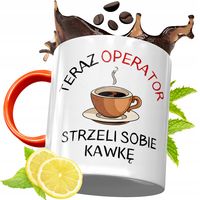 Kubek Pomarańczowy Dla Operatora Prezent Z Nadrukiem Ze Zdjęciem