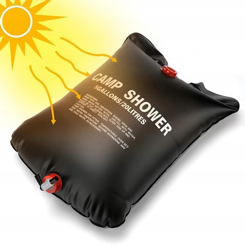 PRYSZNIC TURYSTYCZNY SOLARNY KEMPINGOWY POLOWY POD NAMIOT NA BIWAK 20L na Arena.pl