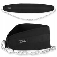 PAS OBCIĄŻENIOWY DIP BELT KULTURYSTYCZNY Z ŁAŃCUCHEM ĆWICZENIA SIŁOWE 100CM