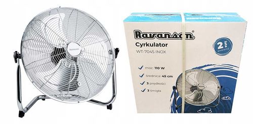 wentylator podłogowy ravanson wt-7045 inox na Arena.pl