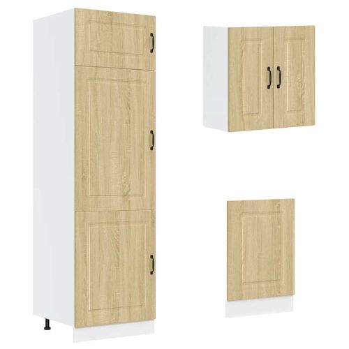 Zestaw szafek kuchennych, Kalmar, 8-częściowy, dąb sonoma na Arena.pl