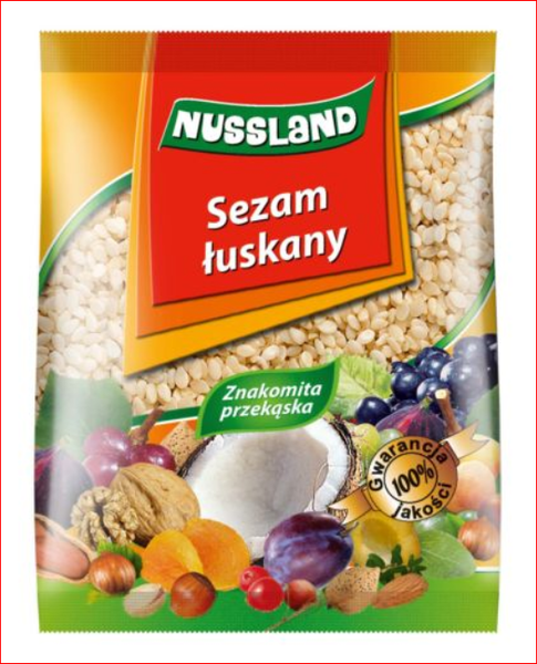 NUSSLAND SEZAM ŁUSKANY 100G zdjęcie 1