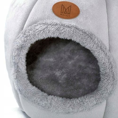 Domek dla kota, budka, legowisko pluszowe z uszkami DAISY na Arena.pl