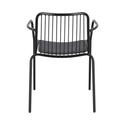 Krzesło Bill Arm Black z poduszką PU na Arena.pl