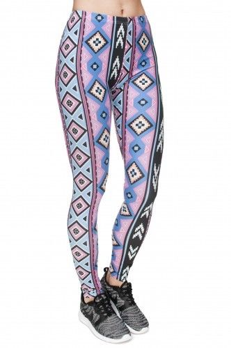 LEGGINSY AZTEC FIOLETOWE na Arena.pl