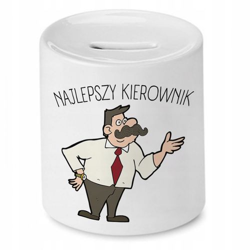 Skarbonka Dla Kierownika Najlepszy Kierownik Z Nadrukiem Ze Zdjęciem na Arena.pl