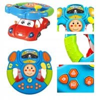 INTERAKTYWNA KIEROWNICA MUZYCZNA SAMOCHODOWA LED ZABAWKA INTERAKTYWNA