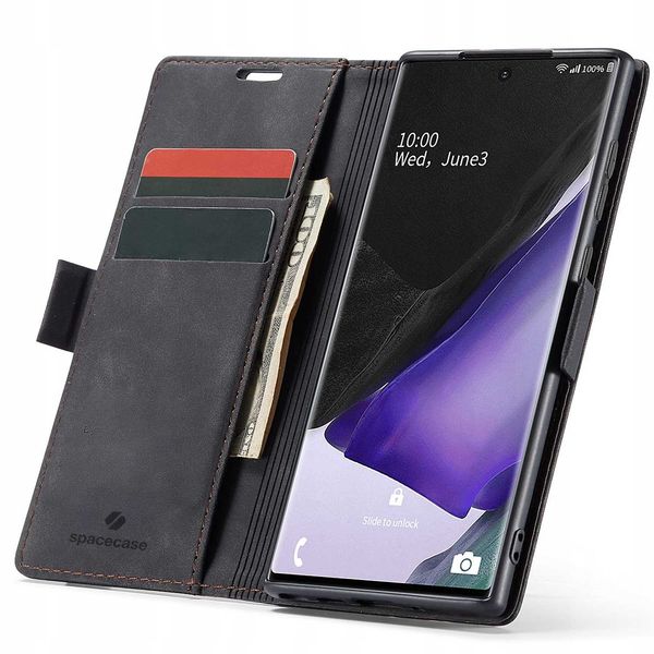 Spacecase Wallet Galaxy Note 20 black zdjęcie 1