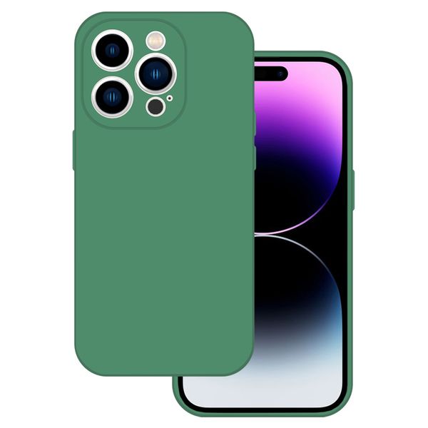 Tel Protect Silicone Premium do Iphone 14 ciemnozielony zdjęcie 1