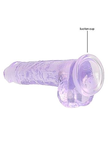 8"" / 20 cm realistic dildo with balls - purple na Arena.pl