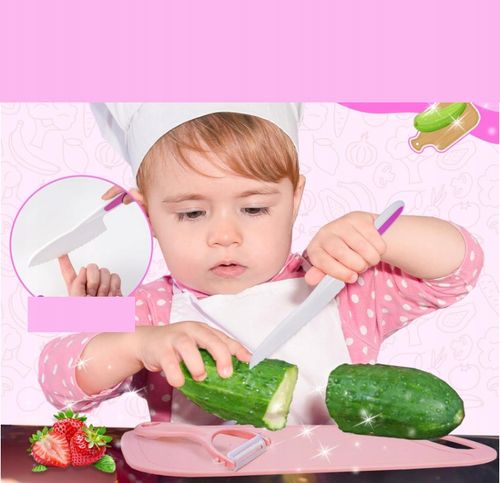 ZESTAW BEZPIECZNYCH NOŻY AKCESORIÓW KUCHENNYCH DLA DZIECI 13EL Prezenty na Arena.pl