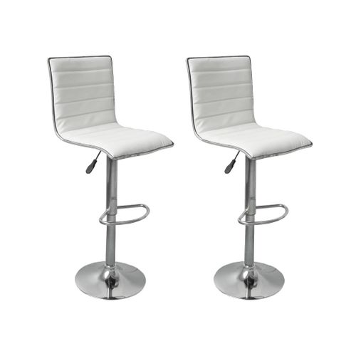 Stołki barowe, 2 szt., białe na Arena.pl