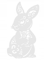 Zawieszka ażur Zajączek WIELKANOC ozdoba DO OKNA święta
