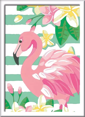 CreArt dla dzieci. Seria E. Malowanie po numerach. Różowy flaming na Arena.pl