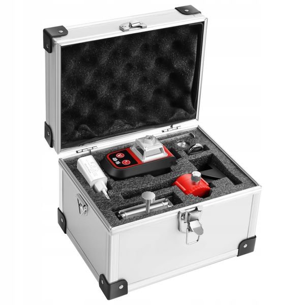 LASER KRZYŻOWY 16 LINII POZIOMICA LASEROWA 360 SAMOPOZIOMUJĄCA 4D WALIZKA zdjęcie 4