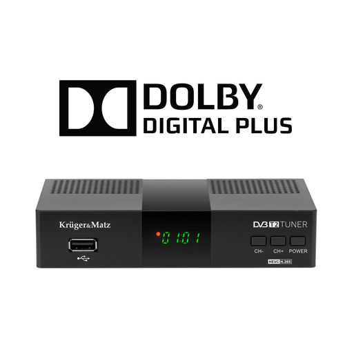 Tuner DVB-T2 H.265 HEVC Kruger&Matz HDMI SCART PVR EPG USB dekoder na Arena.pl