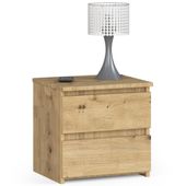 Szafka nocna CL2 40 cm 2 szuflady - dąb artisan