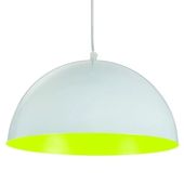 LAMPA wisząca HEMISPHERE FLUO S 5713 Nowodvorski metalowa OPRAWA zwis kopuła biała żółta