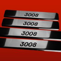 Listwa progowa PEUGEOT 3008 MK1 Stal nierdzewna 304 połysk 4szt