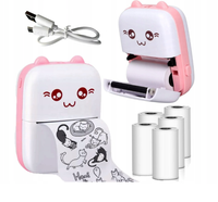 Mini Drukarka Termiczna DRUKUŚ ORYGINALNY Do Zdjęć Przenośna + 11 ROLEK