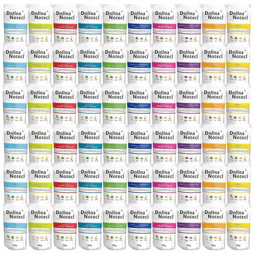 DOLINA NOTECI Premium bezzbożowa Karma mokra dla psa MIX Smaków 60 x 150g na Arena.pl