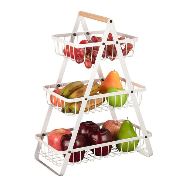 KOSZYK PIĘTROWY NA OWOCE PIECZYWO LOFT E-8178 zdjęcie 1