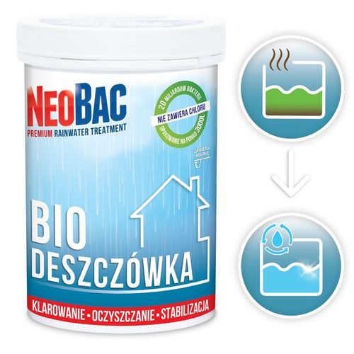 NeoBac Bio Deszczówka Klarowanie Wody 6000 L 1kg | OCZYSZCZANIE na Arena.pl