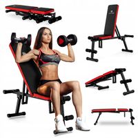 ŁAWKA treningowa do ćwiczeń WIELOPOZYCYJNA ławeczka składana DO BRZUSZKÓW