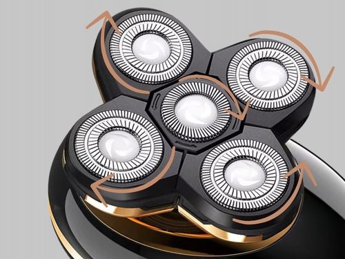 Golarka Męska 5W1 Maszynka do Golenia Brody, Włosów i Głowy - Trymer Alpha na Arena.pl