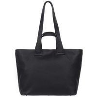 VERA PELLE torebka damska skórzana shopper z długimi rączkami V529 czarna