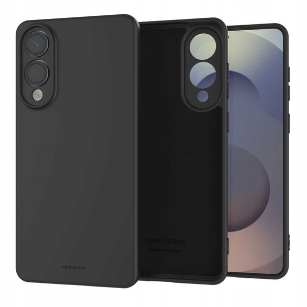 Spacecase Silicone Case 3.0 Galaxy S25 Edge Black zdjęcie 4