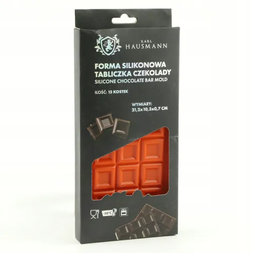 FORMA SILIKONOWA TABLICZKA DO CZEKOLADY KOSTKA 15SZT LÓD DESER 10,3x21,2 CM na Arena.pl