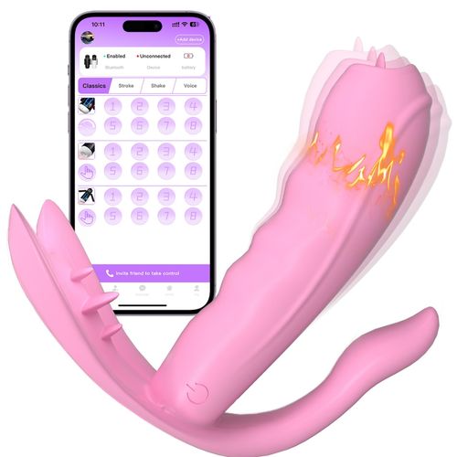 silicone vibrator 7 vibration modes - heating + app na Arena.pl