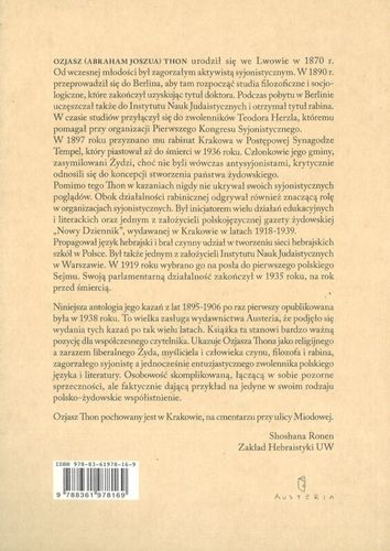 Kazania 1895-1906 - Ozjasz Thon na Arena.pl