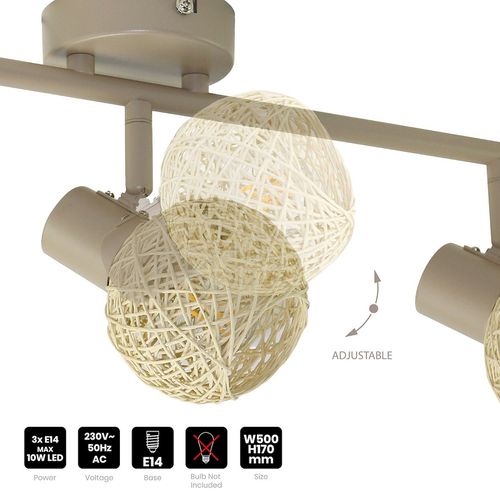 Lampa sufitowa DEX 3xE14 na Arena.pl