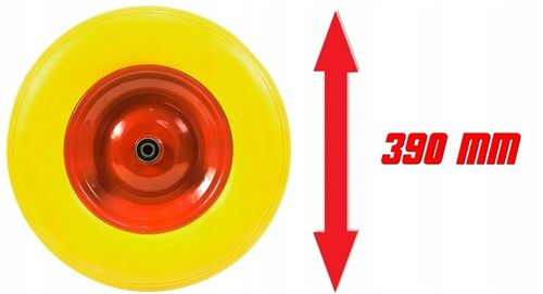 KOŁO KÓŁKO DO TACZKI TACZEK PEŁNE 4.00-8 400-8 400x8 BEZDĘTKOWE PEŁNE na Arena.pl