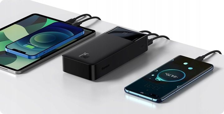 OGROMNY POWERBANK BASEUS 30000MAH 15W PD 3x USB USB-C BEZPIECZNY CE ROHS zdjęcie 4