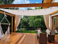 ŻAGIEL PRZECIWSŁONECZNY ZACIENIACZ OGRODOWY BIAŁY EKONOMICZNY DACH 3,2X5,0