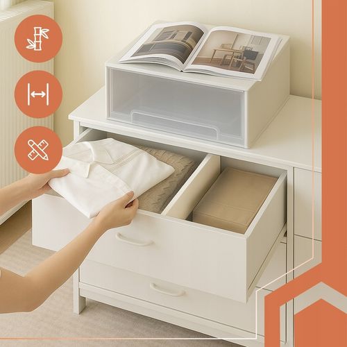 Organizer do Szuflady Seprator Szuflad Przegroda Regulowana Bambusowy na Arena.pl