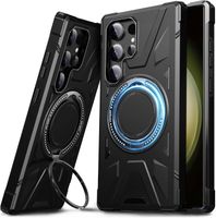 Etui DASFOND Armor S24 Ultra pancerne ring 360 stojak czarne