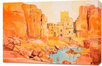 Obraz 90x60cm Ruiny pod Słońcem