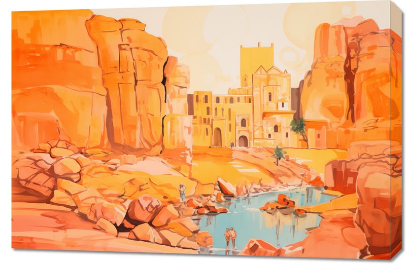 Obraz 90x60cm Ruiny pod Słońcem zdjęcie 1